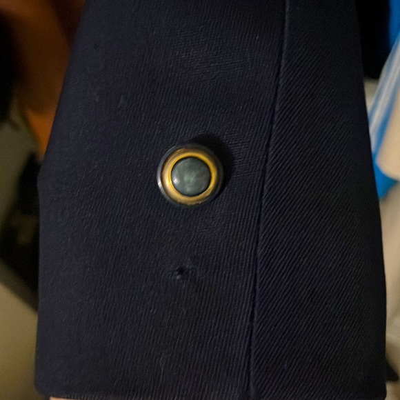 Vintage Women’s Mr. Roberts Trench coat | Dark Navy Blue | Medium | 1970’s | - Picture 12 of 13